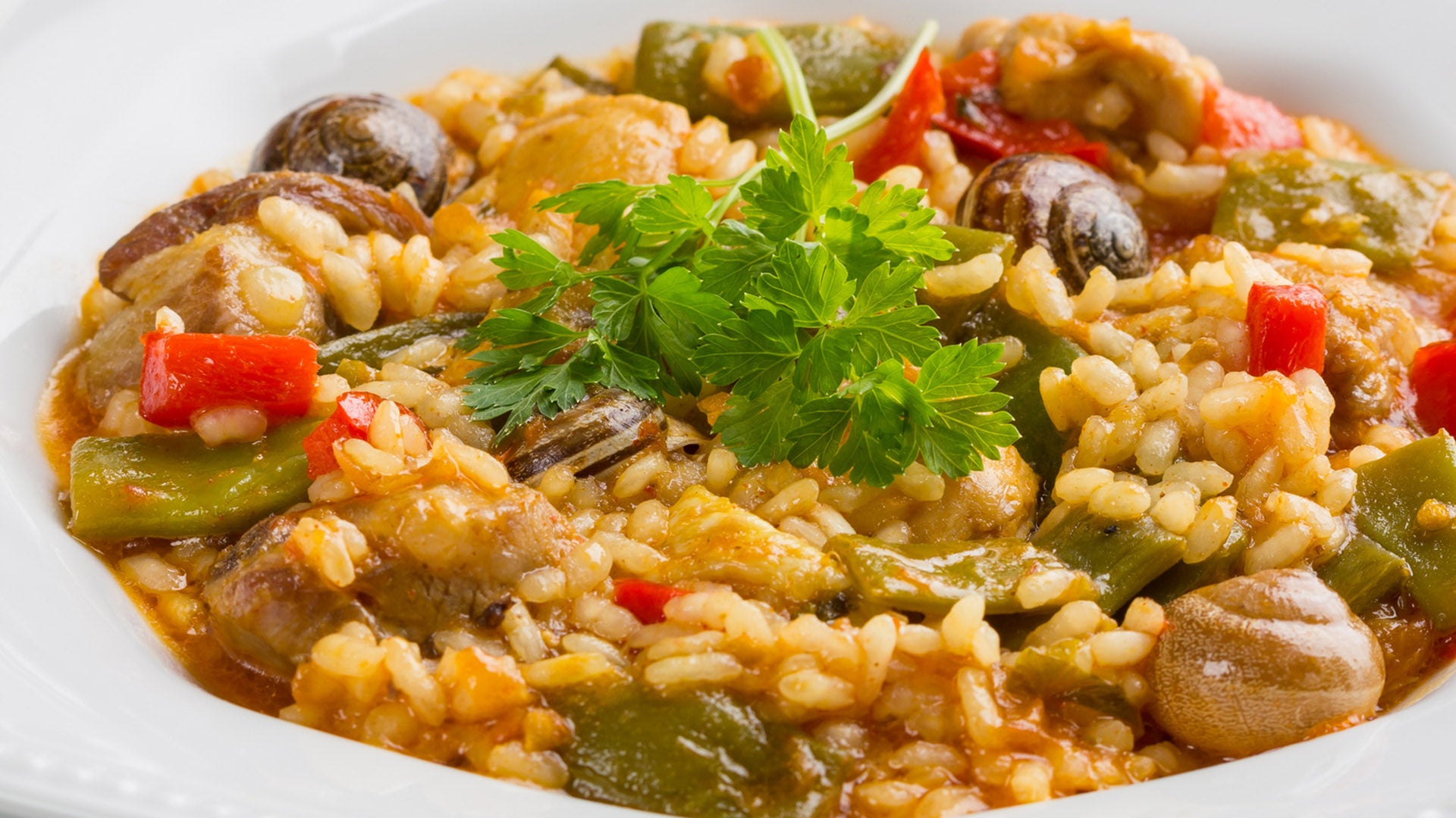 Arroz con caracoles y conejo - Gurmé