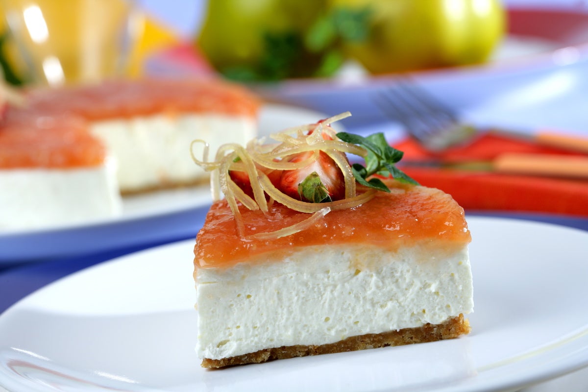 Tarta de queso con membrillo - Gurmé