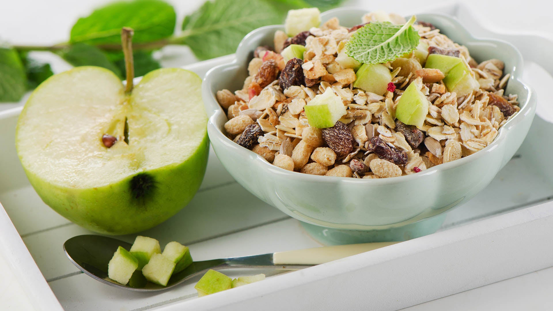 Cereales con manzana y nueces - Gurmé