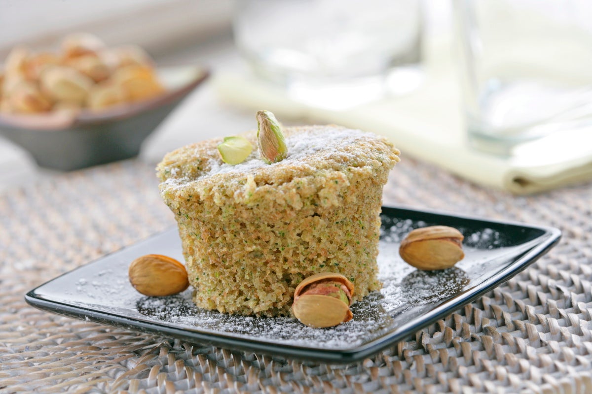 Muffins de calabacín y pistachos - Gurmé