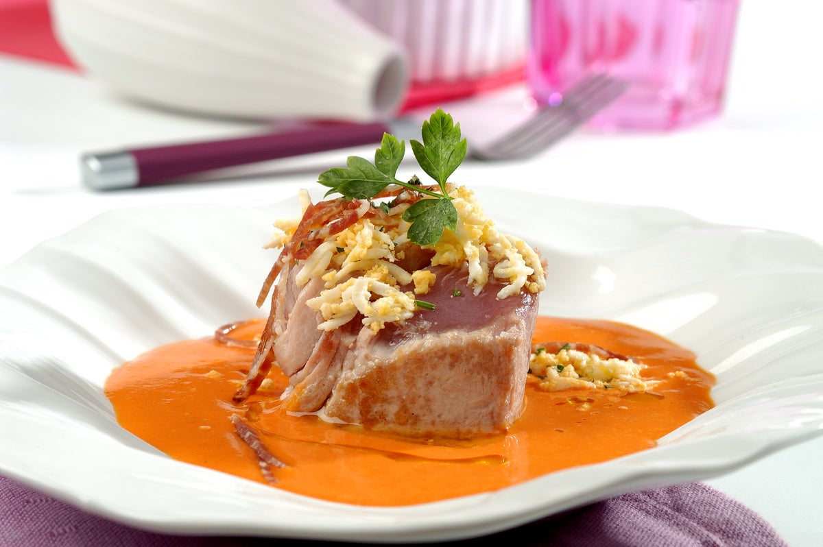 Salmorejo con atún - Gurmé