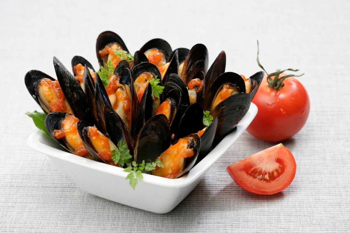 Mejillones con salsa de tomate - Gurmé