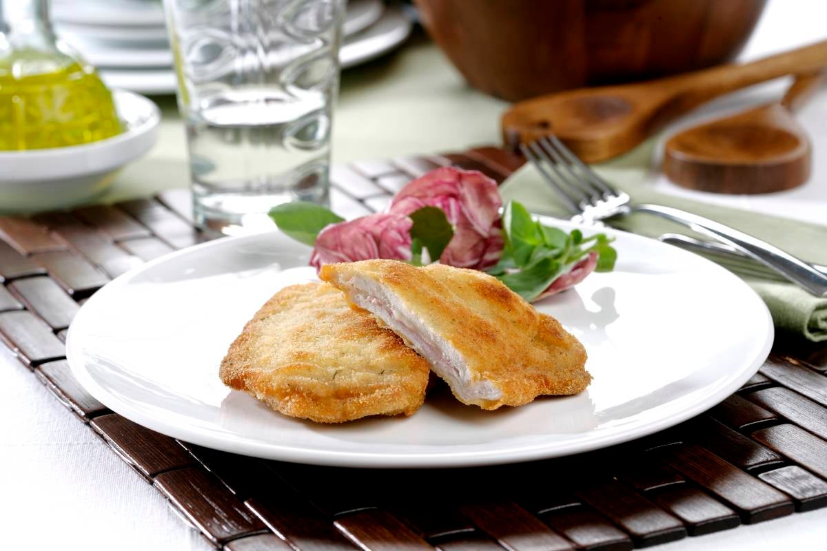 San Jacobo de lomo con jamón y queso