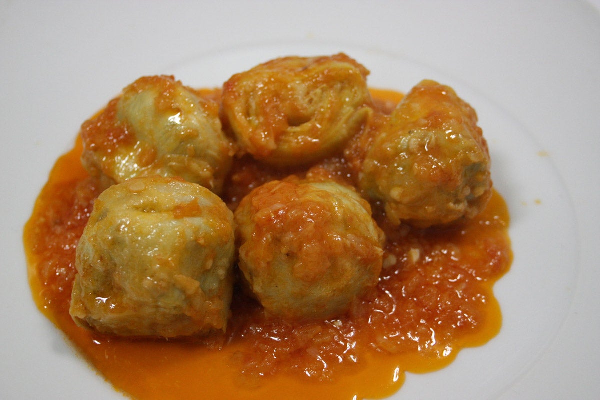 Alcachofas en salsa - Gurmé