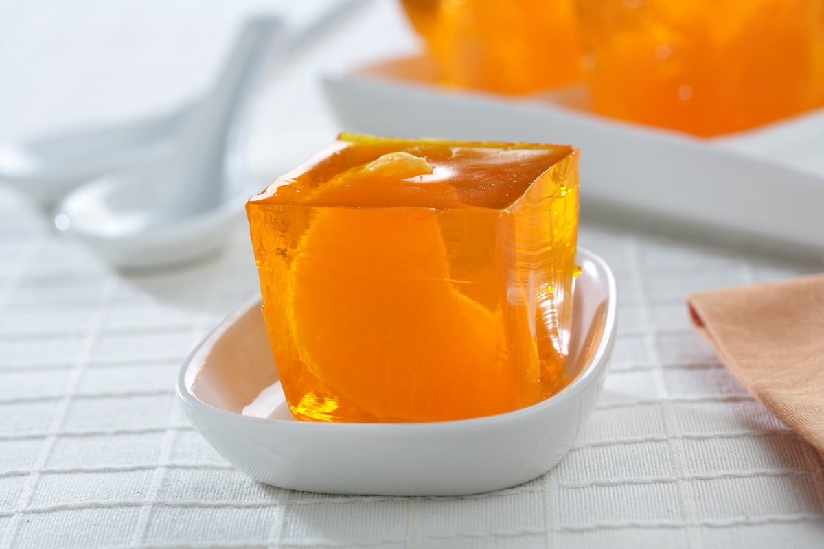 Gelatina de naranja con mandarinas