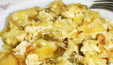 Patatas a lo pobre con huevo - Gurmé