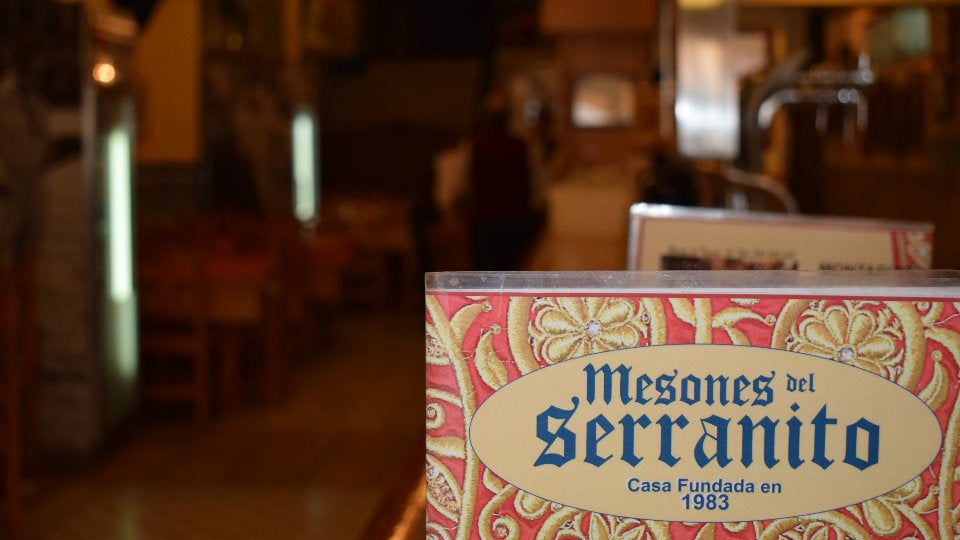 carta de Mesones El Serranito