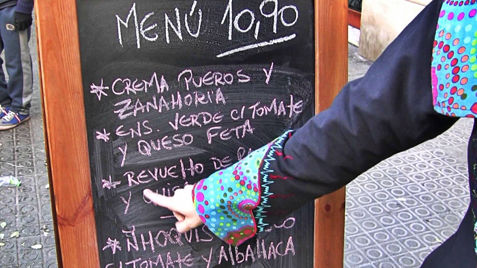 menu del día