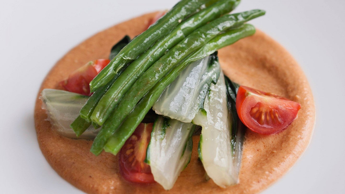 verduras con humus