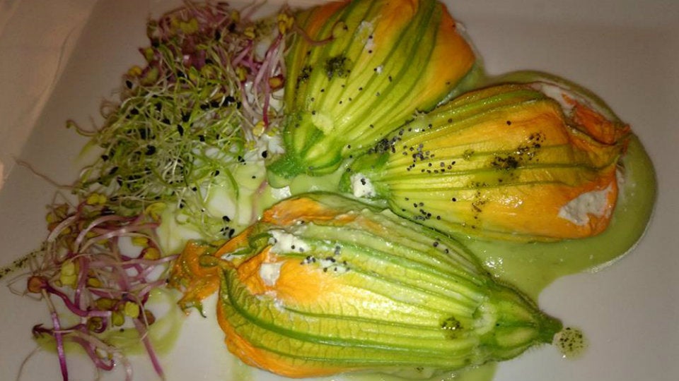 Flores de calabacín ecológicas