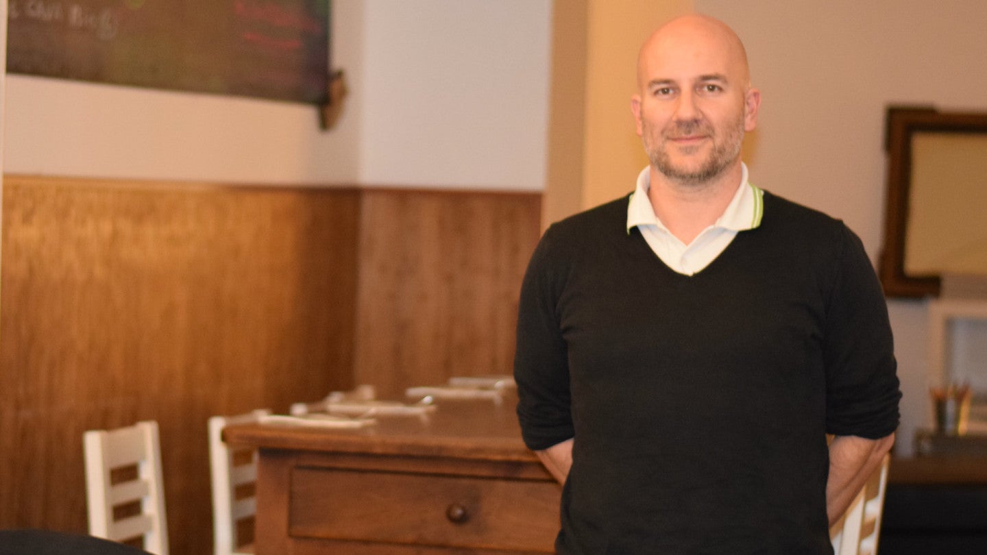 Yann Coucharriere, dueño de Fargo Restaurante