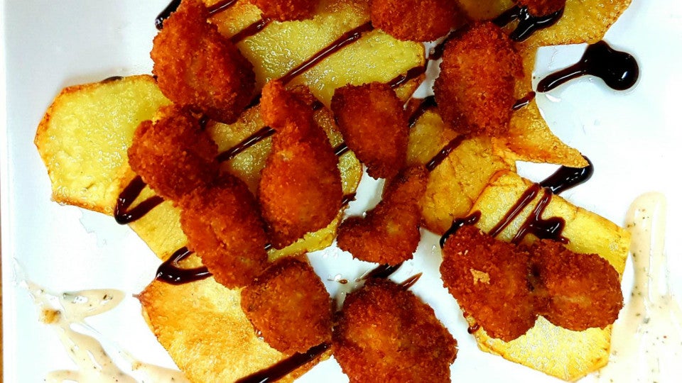 Lagrimitas de presa ibérica, del bar Rioja