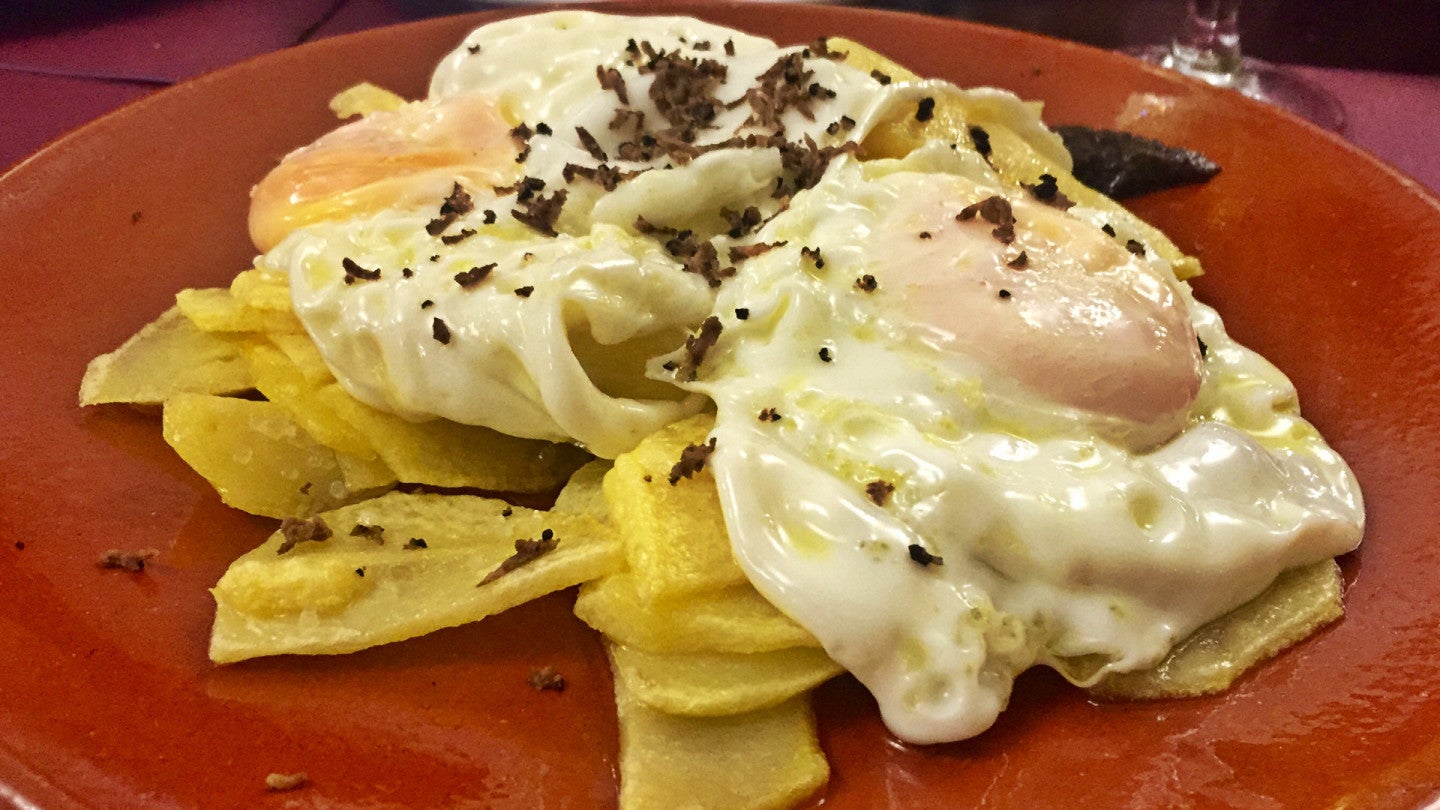 damian patatas fritas con huevos