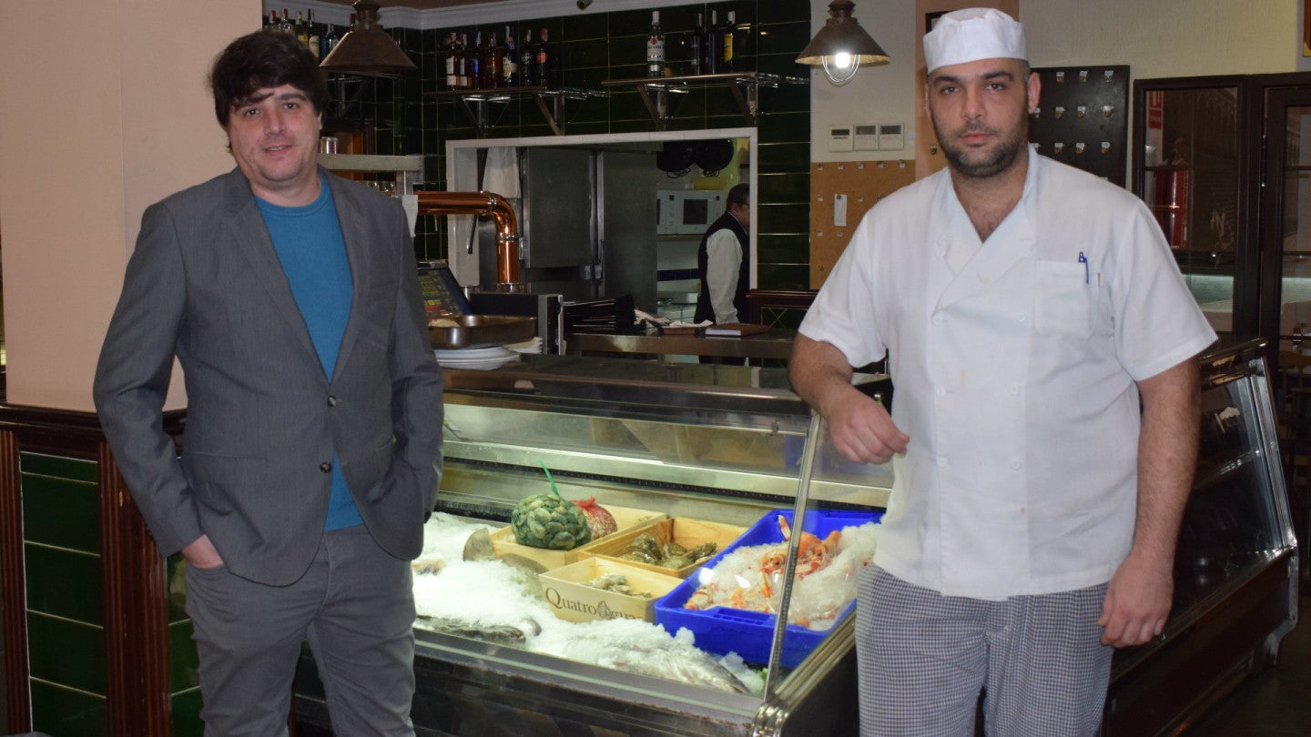 José Domingo, gerente, y Joaquín Retamino, chef del Restaurante Mara