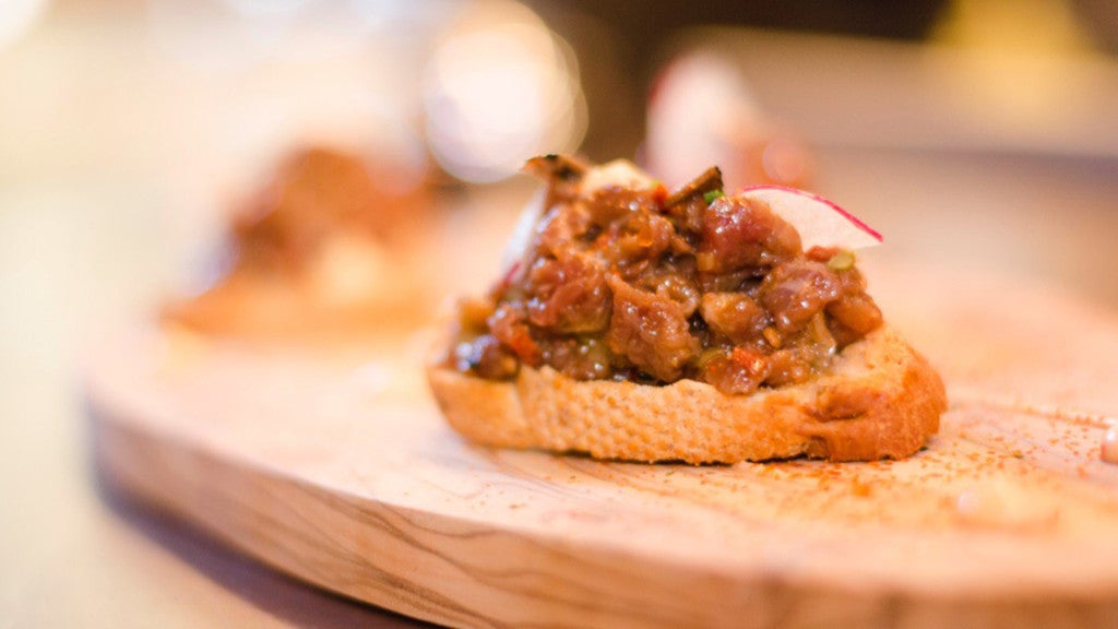 tosta de solomillo en  Leña al lomo-1920. 