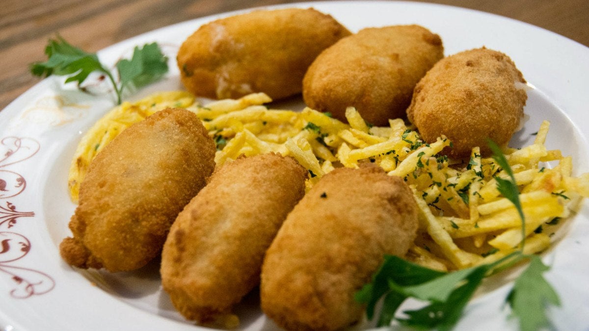 Croquetas de bacalao en Casa Ricardo