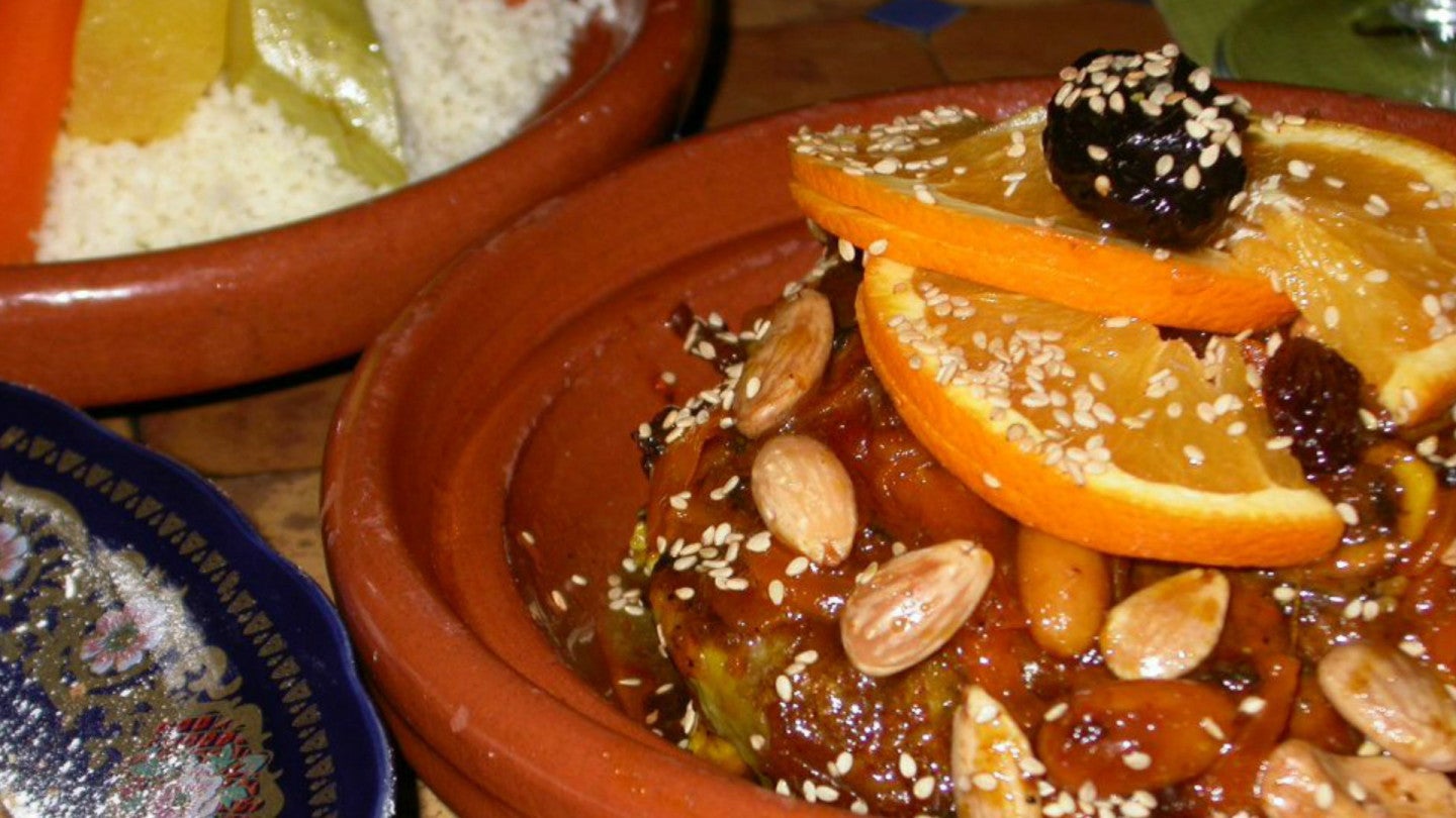 Tajin de cordero a la miel al medina