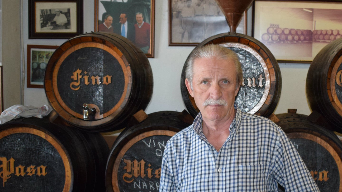 Baldomero Vázquez, gerente de La Bodega pañoleta