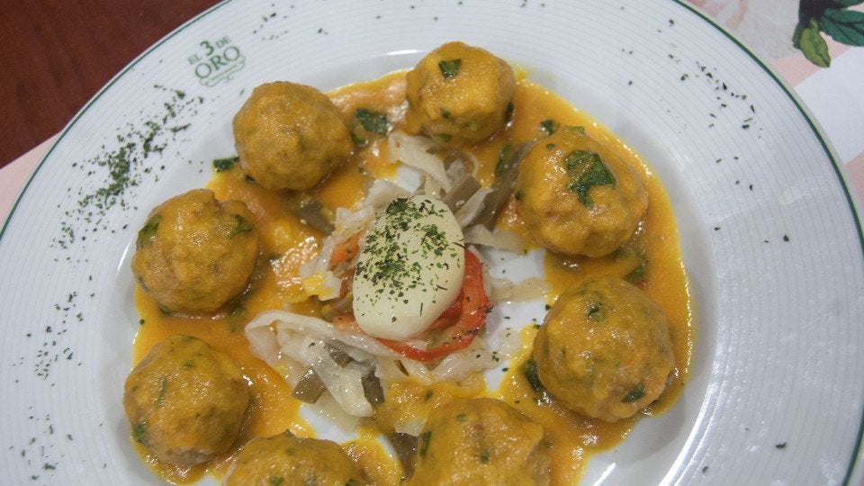 Albóndigas de choco de El 3 de Oro