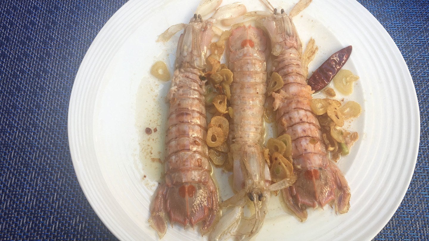 Galeras al ajillo de Cafetería Donald