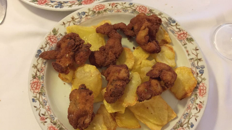 Mollejas fritas Casa del Cordero