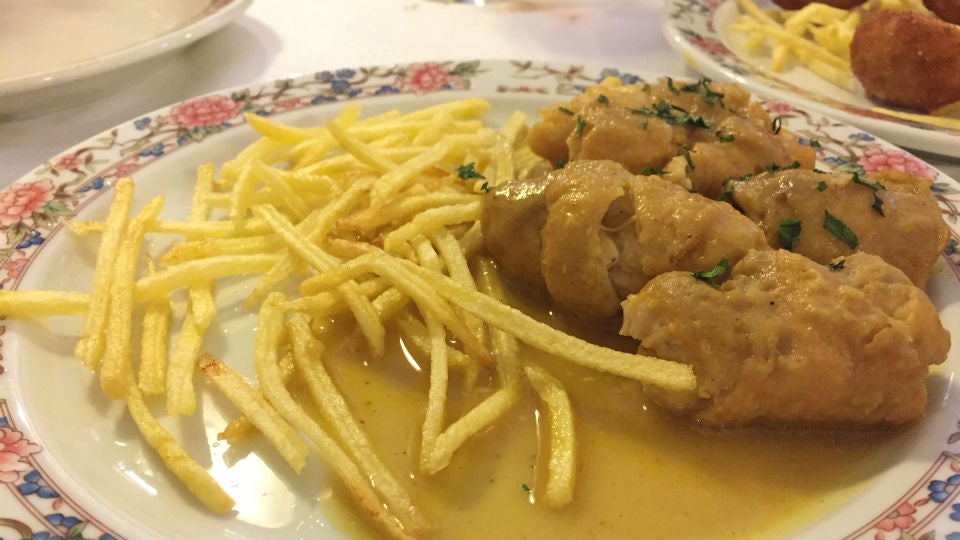 Pollo relleno de albaricoque Casa del Cordero
