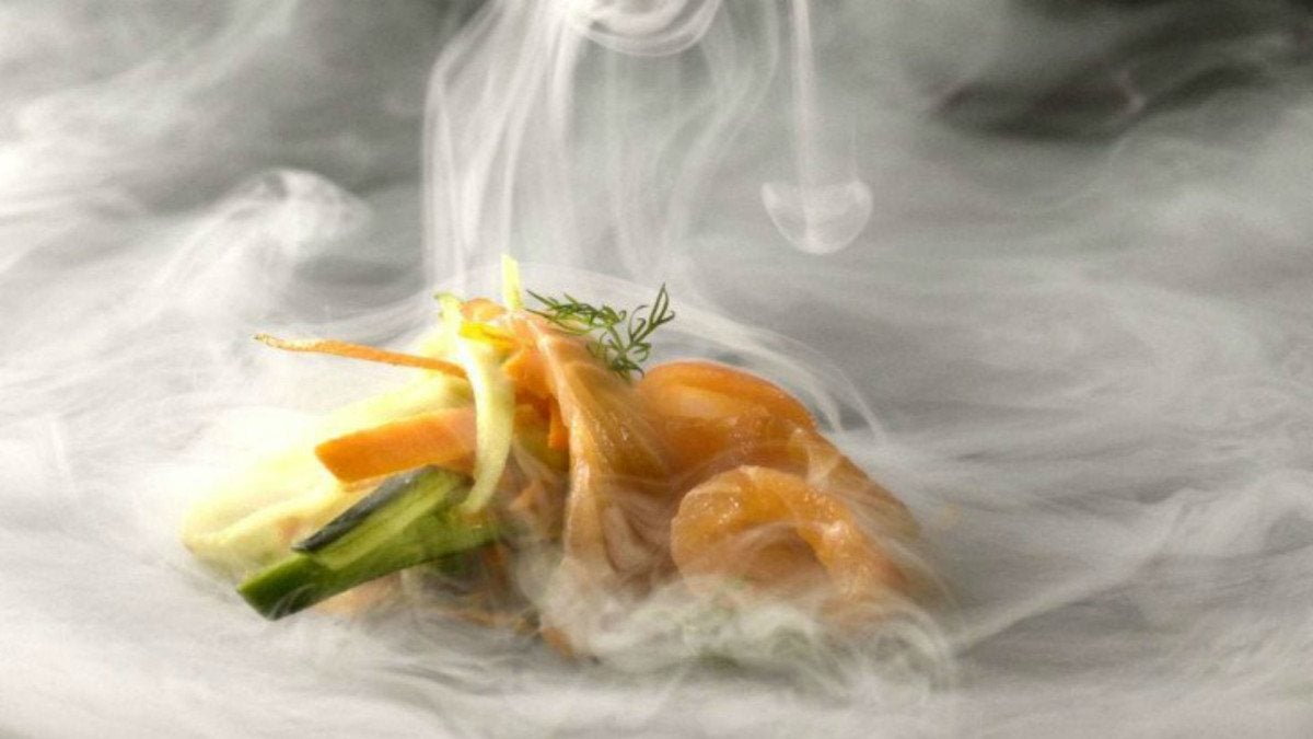 Salmón ahumado al momento con tallarines de verdura | Foto: ABC