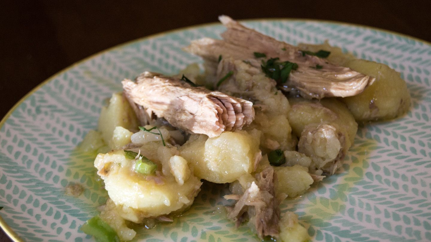 Patatas aliñadas del Bar Taquilla