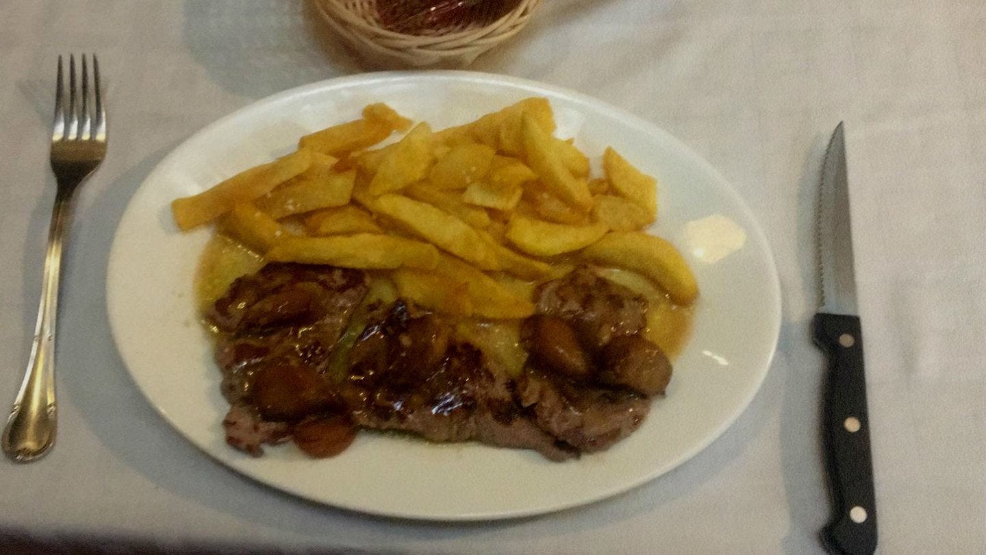 Plato de solomillo al whisky de Er Caserío Foto: Er Caserío