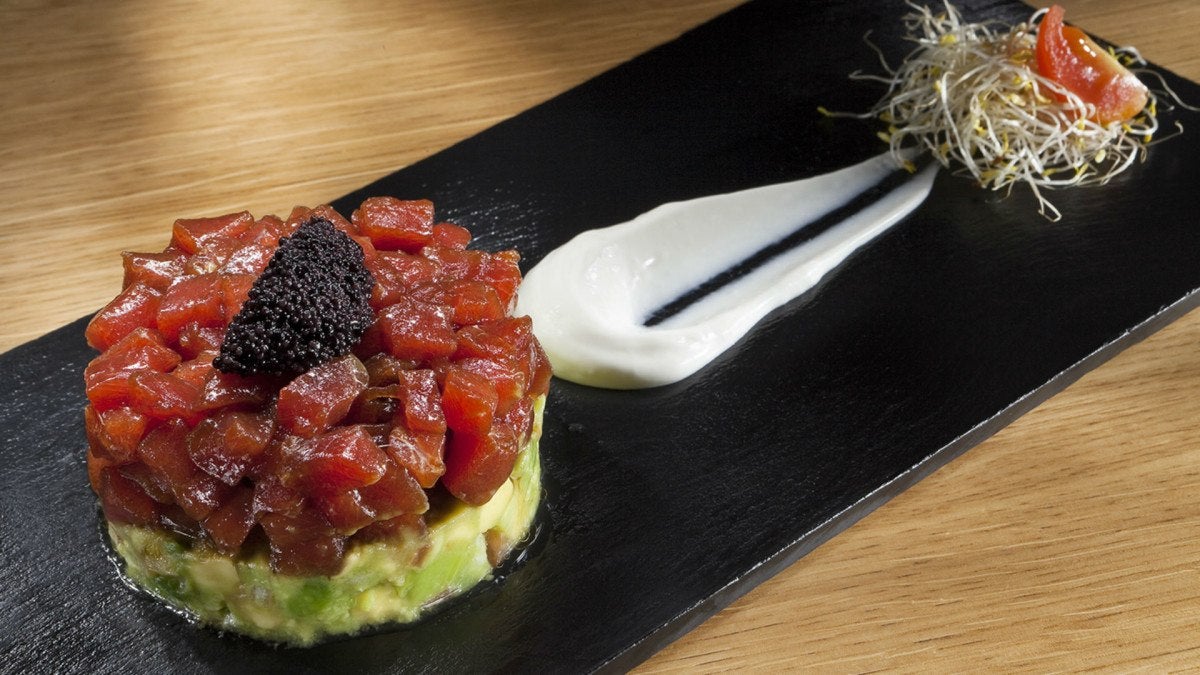 Tartar de atún, aguacate y jengibre del Hotel Colón