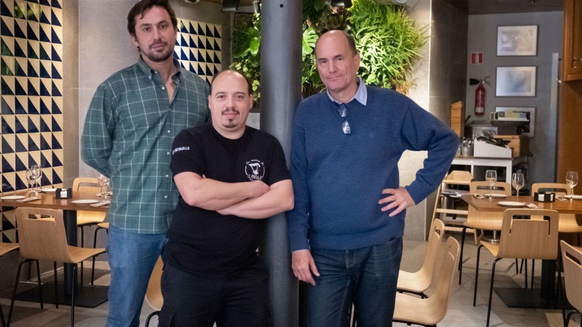 Francisco Pazos, Daniel Bendala y Juan Carlos Roth