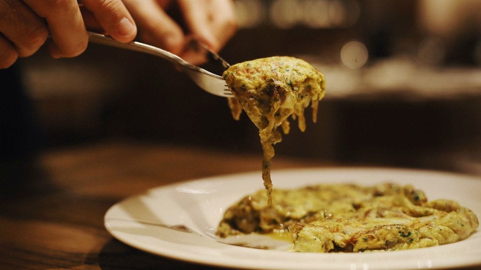 Tortilla de bacalao de Orio