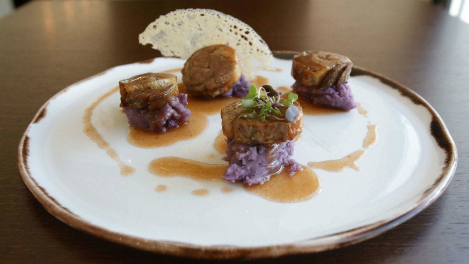 Un plato de Fluvial, en el Hotel Kivir