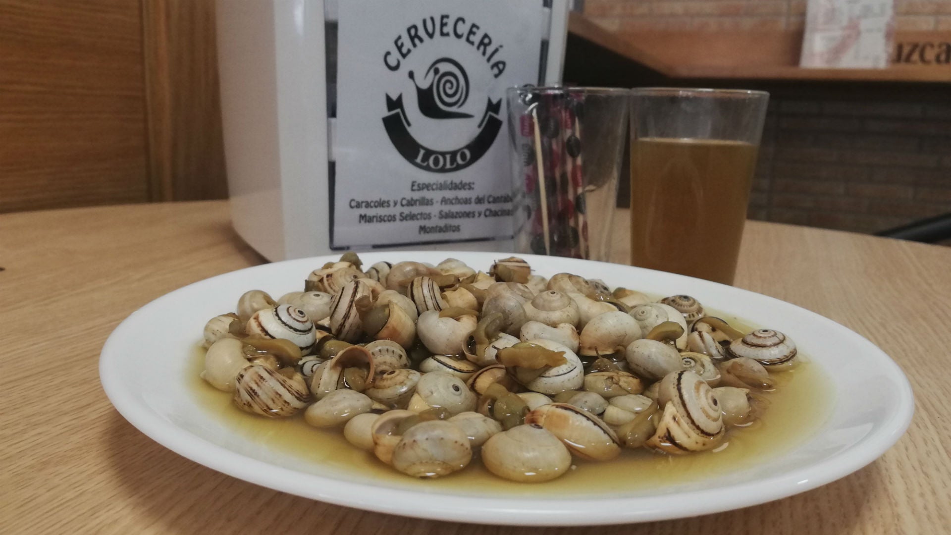 Plato de caracoles de Lolo Kiki