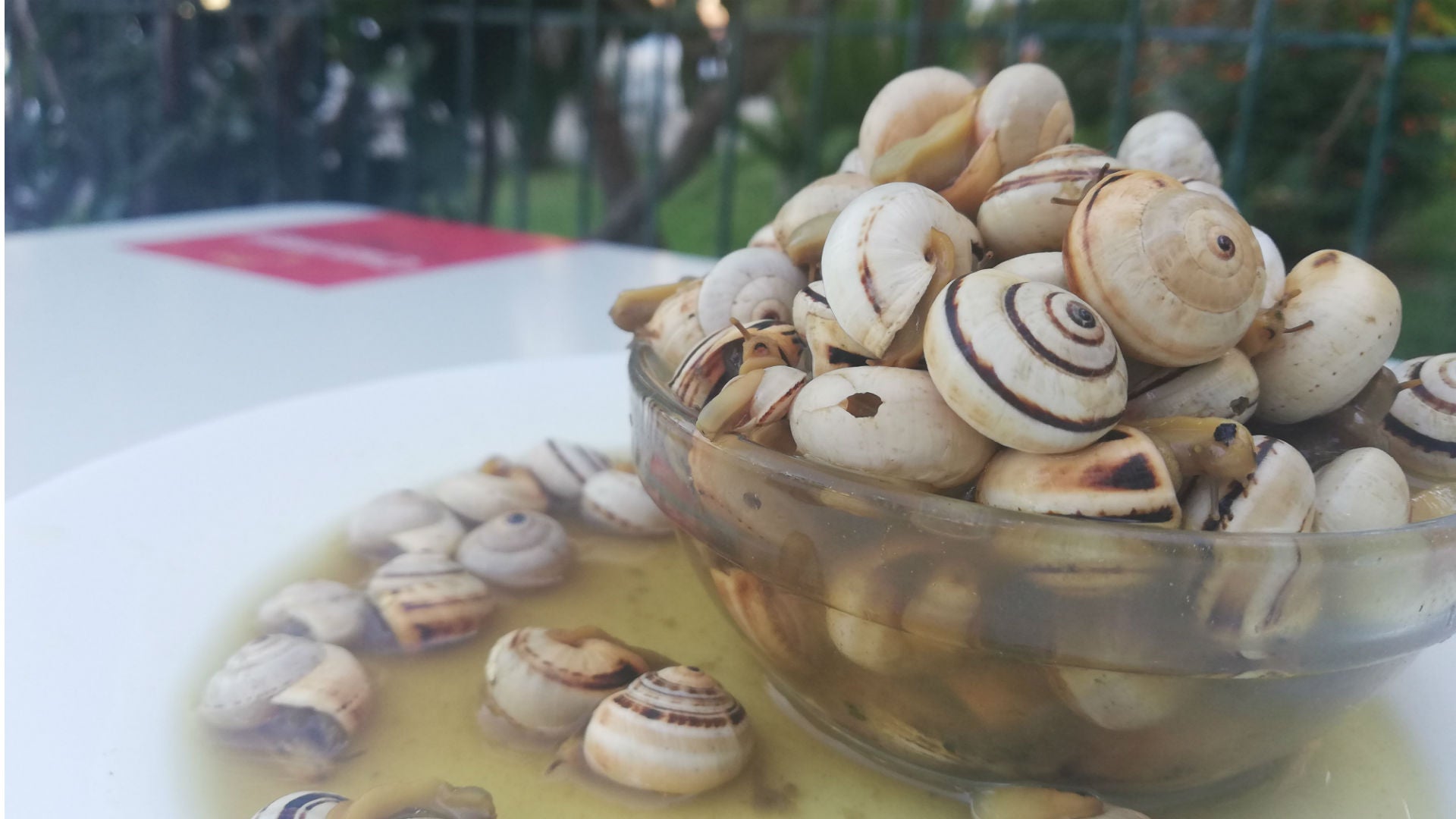 Tapa de caracoles de El Menta 