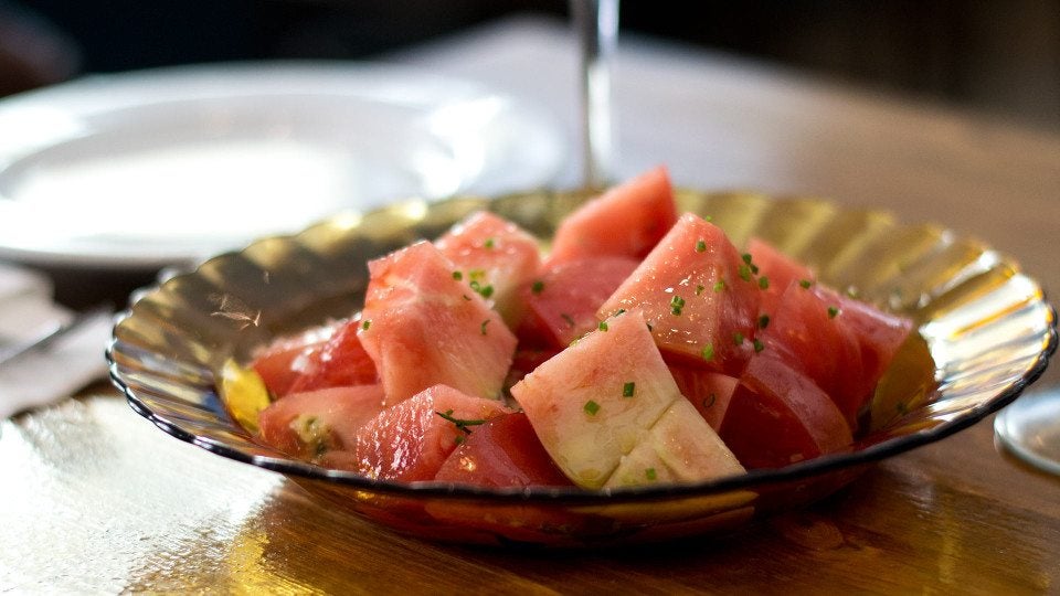 Tomate aliñado de La Cayetana