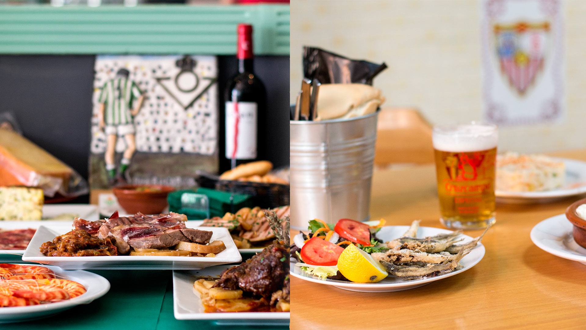 ¿Qué comen los béticos y sevillistas?