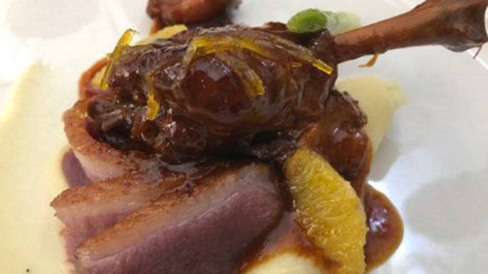 Pato a la naranja amarga