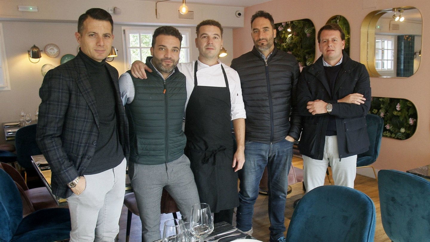 Fernando Porta, Pedro Adame, Jesús Rosendo, Manuel Adame y Álvaro Porta