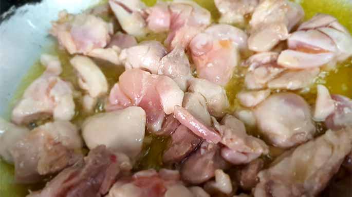 Receta de arroz seco con pollo de Ivantxu
