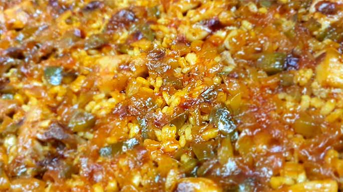 Receta de arroz seco con pollo de Iván Valero (Ivantxu)