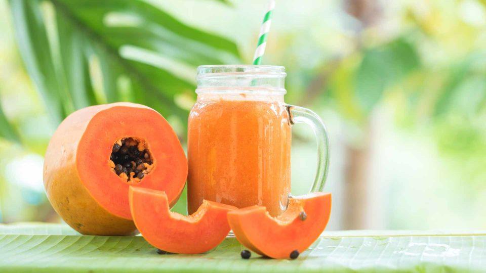 Batido con papaya