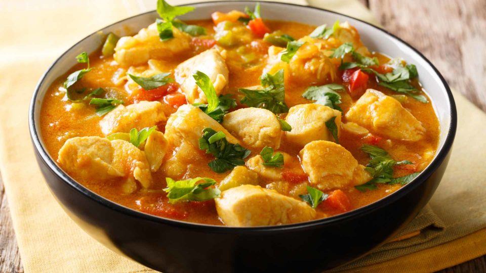 Estofado de pollo con yuca