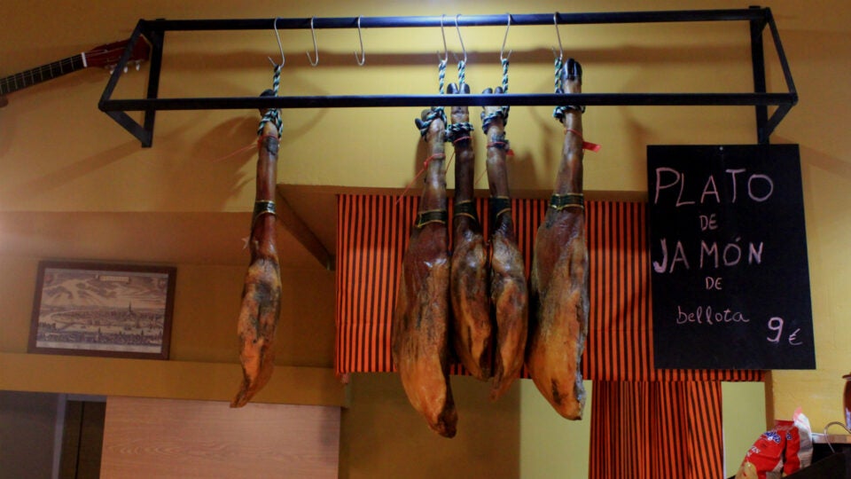 jamón de bellota en la jara de triana