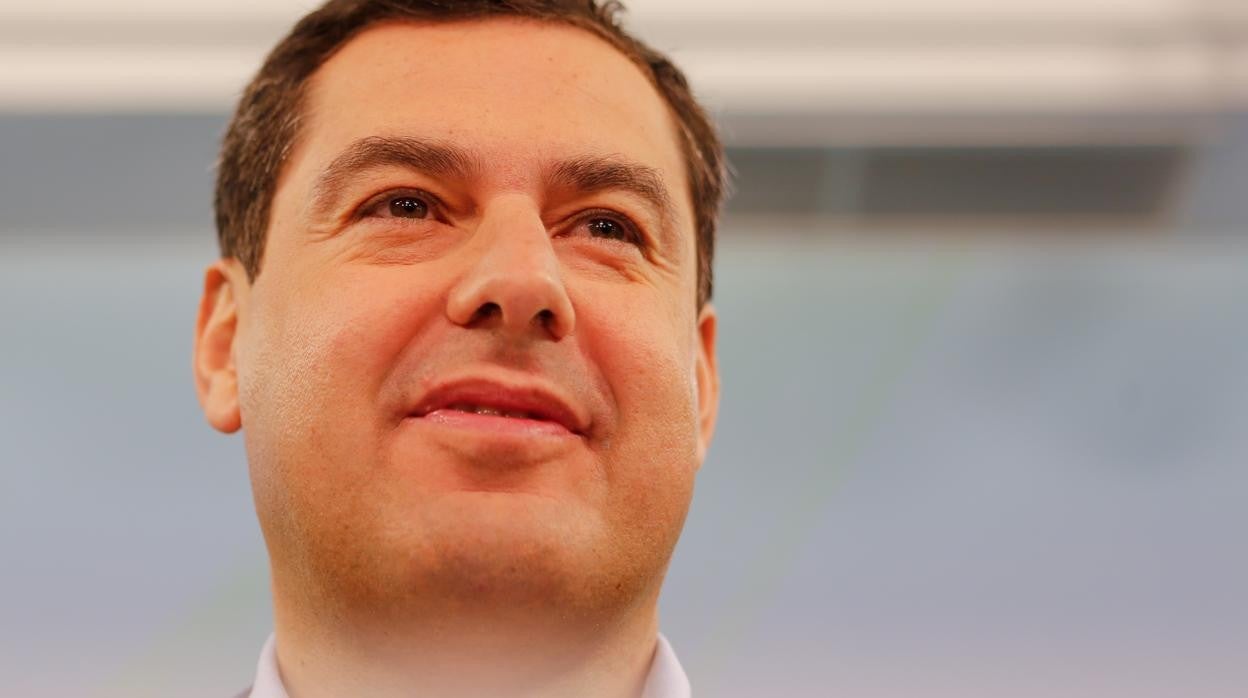 El presidente de la Junta y candidado del PP a la renovación, Juanma Moreno