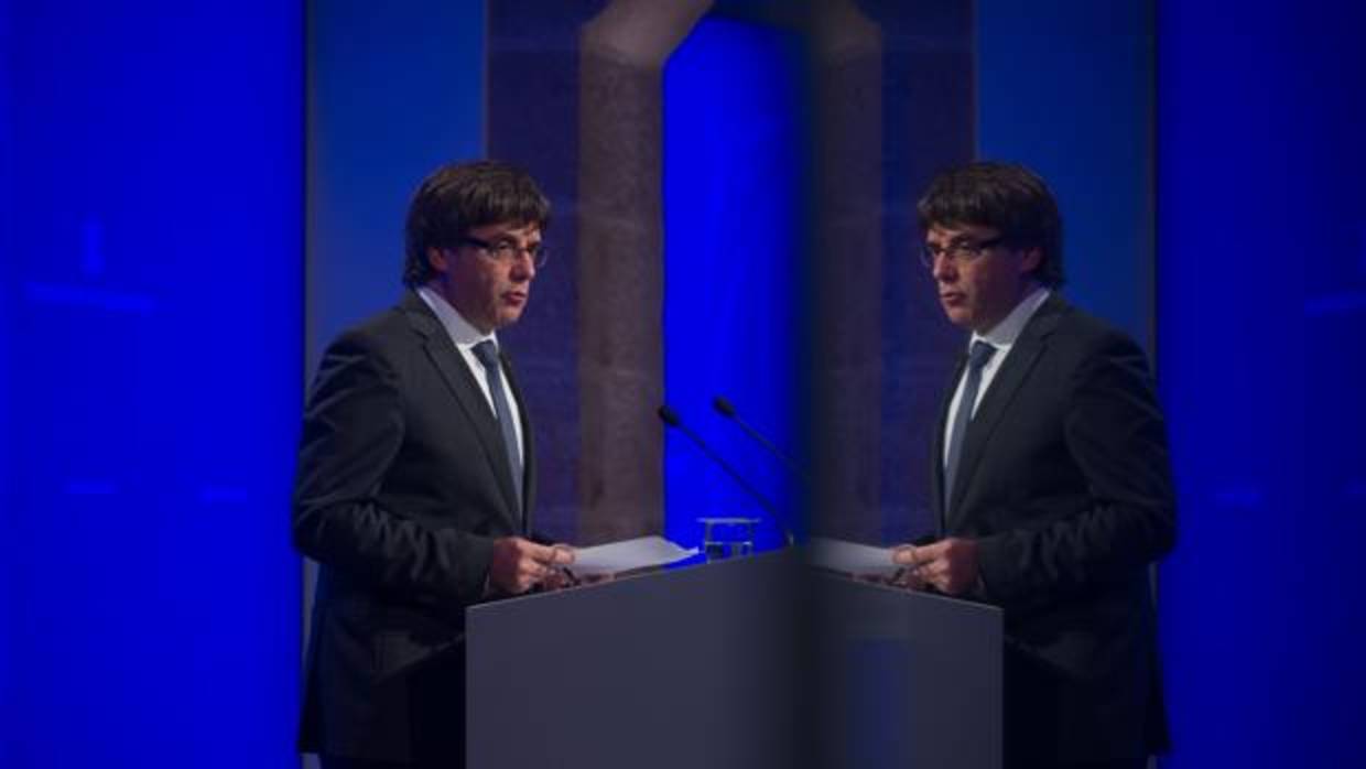 Rueda de prensa después del 1-0 del president de la Generalitat