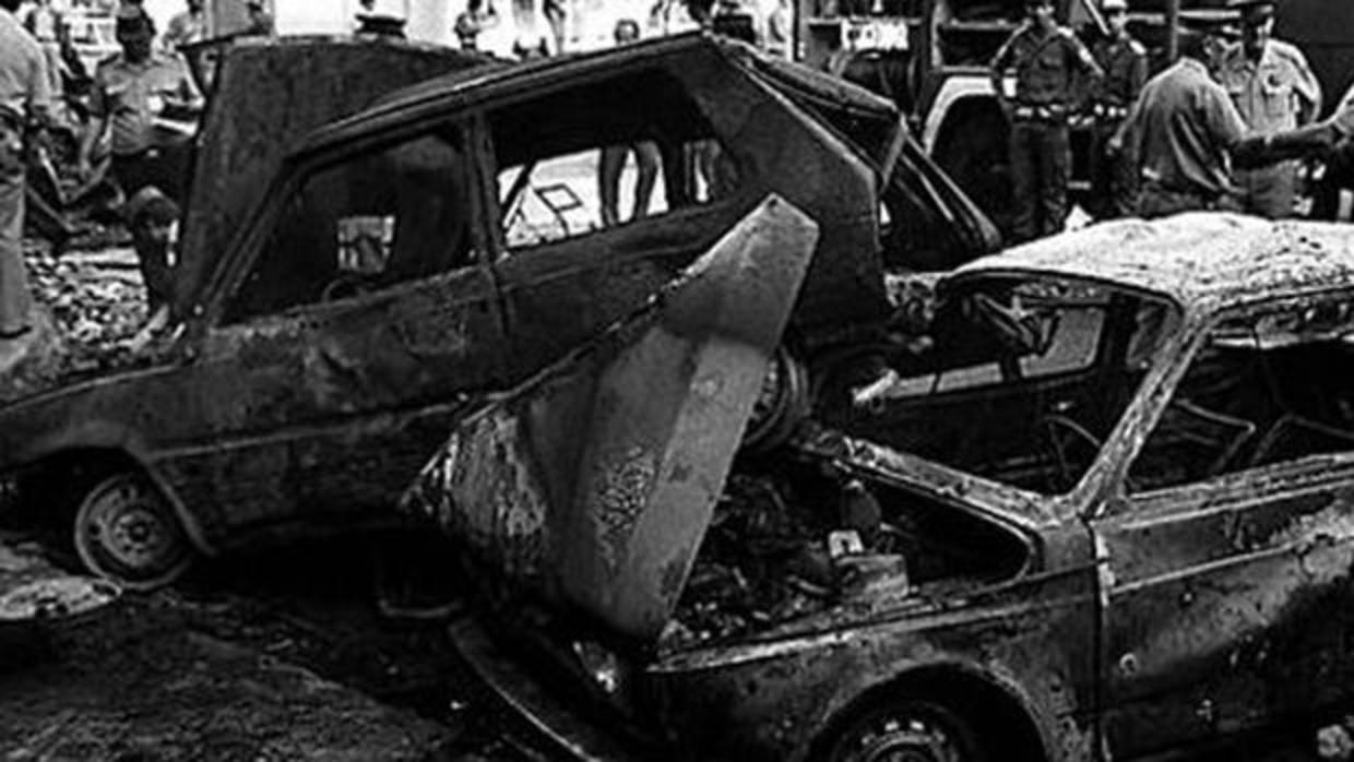 Imagen de archivo de uno de los atentados que la banda terrorista ETA cometió en Madrid