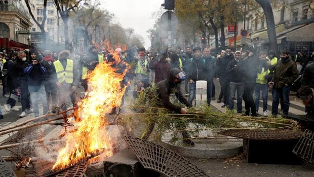 Protestas de los chalecos amarillos en París