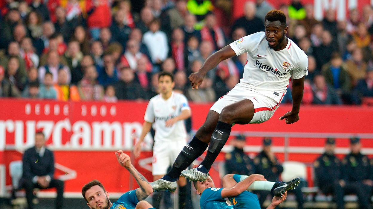 Gnagnon, en un partido con el Sevilla