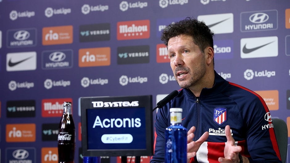 Simeone: «El Sevilla me gusta, es competitivo, siempre tiene un carácter especial»